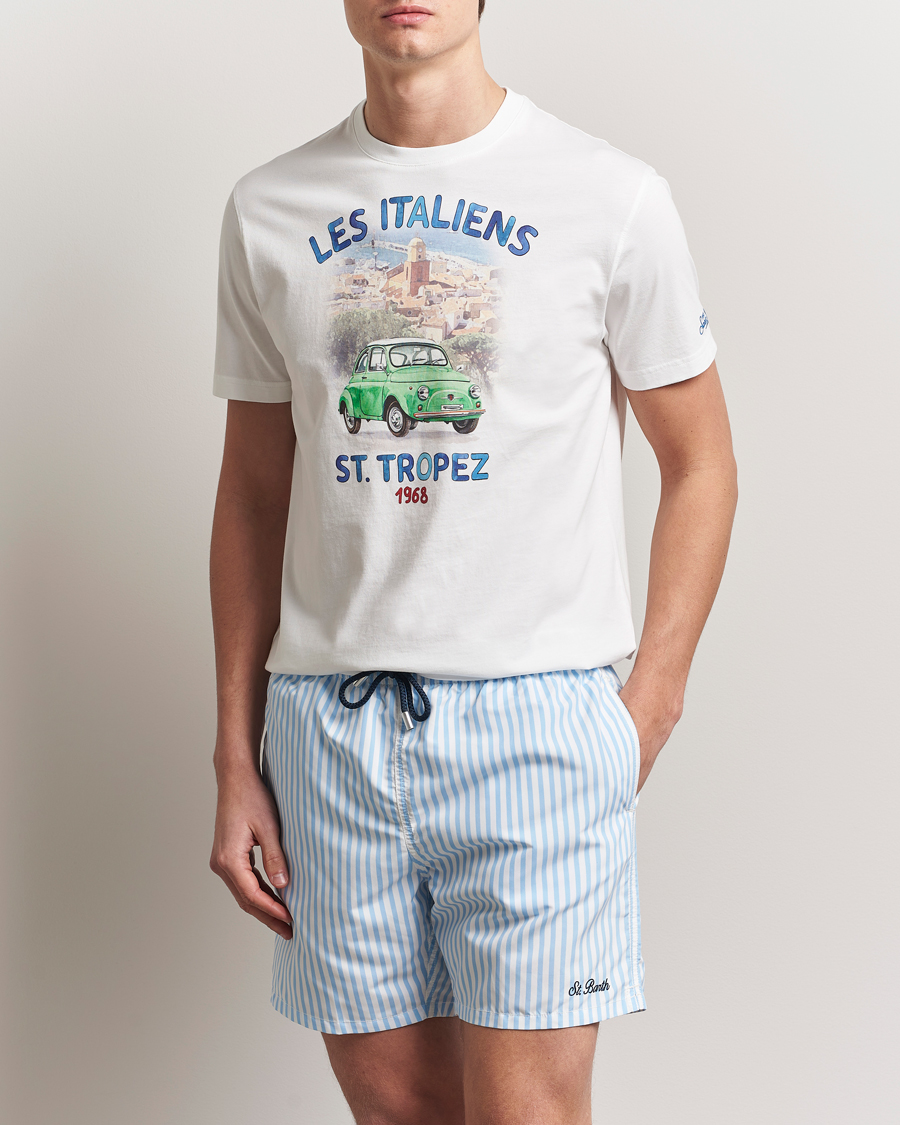Homme | T-shirts | MC2 Saint Barth | Printed Cotton T-Shirt Italiennes