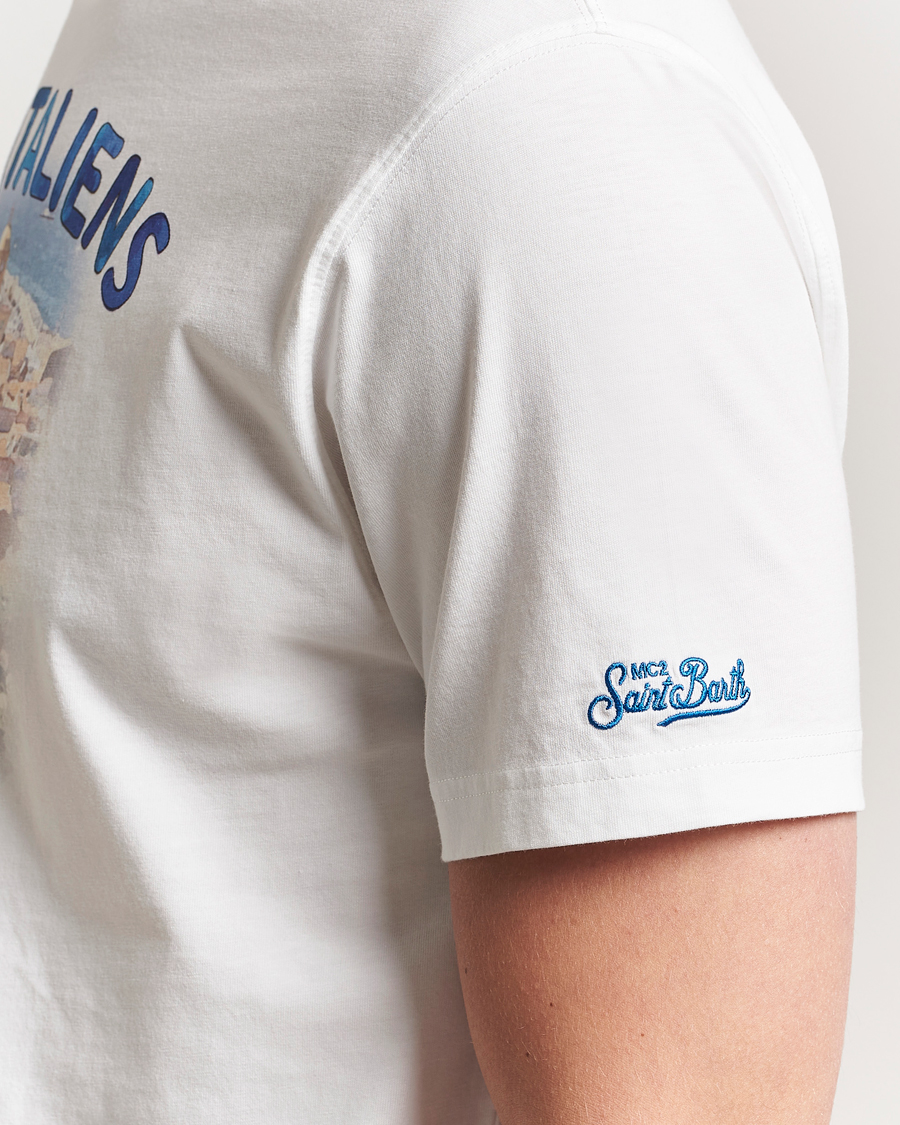 Homme | T-shirts | MC2 Saint Barth | Printed Cotton T-Shirt Italiennes