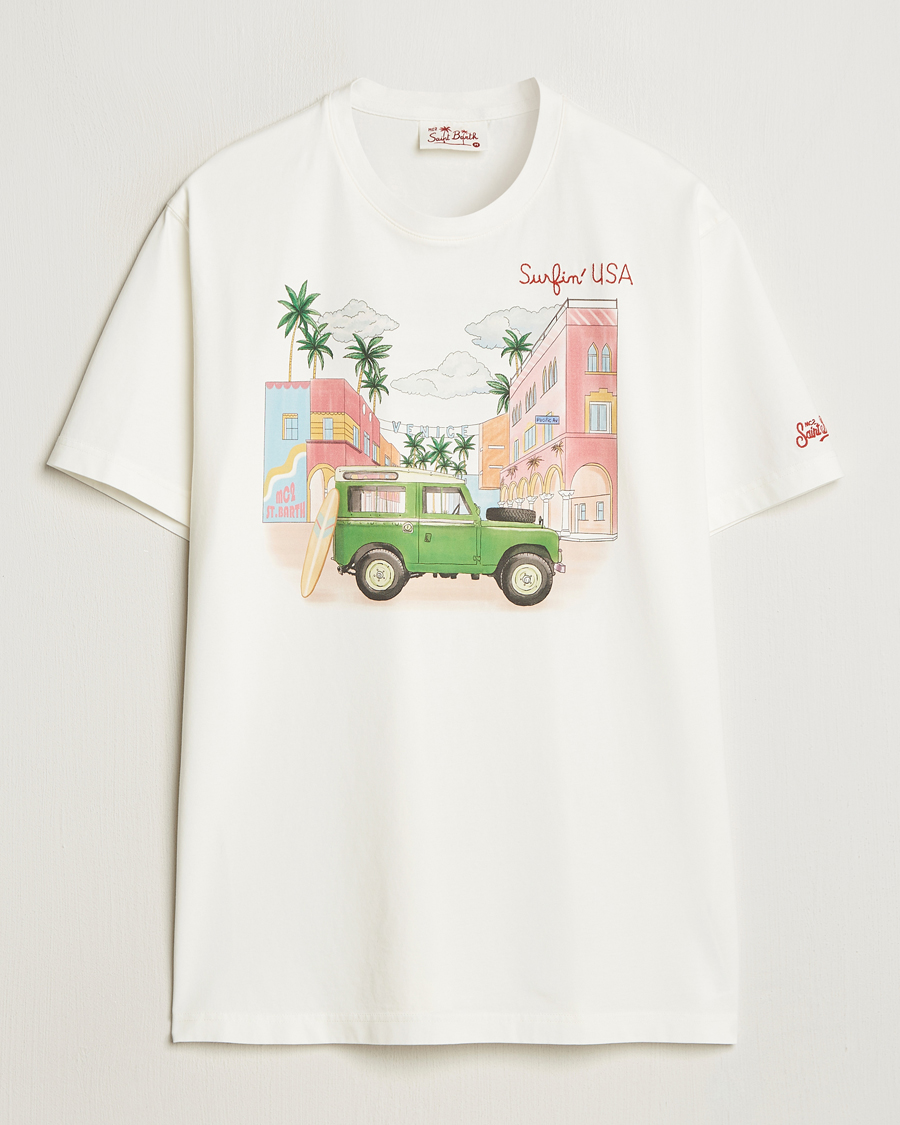 Homme | T-shirts | MC2 Saint Barth | Printed Cotton T-Shirt Surfing USA