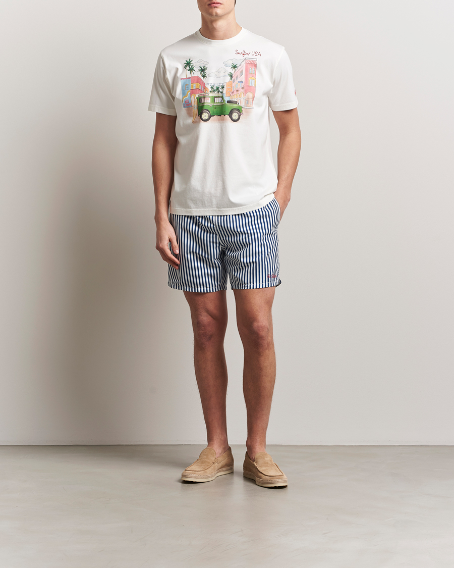 Homme | T-shirts | MC2 Saint Barth | Printed Cotton T-Shirt Surfing USA