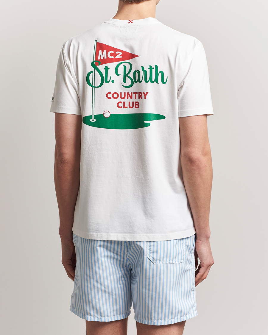Homme | T-shirts | MC2 Saint Barth | Printed Cotton T-Shirt Country Golf