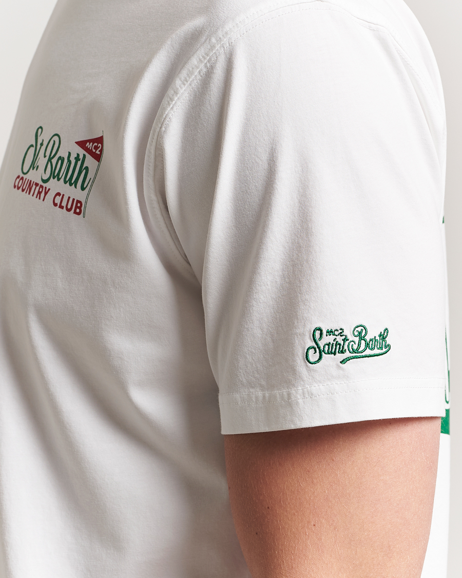Homme | T-shirts | MC2 Saint Barth | Printed Cotton T-Shirt Country Golf