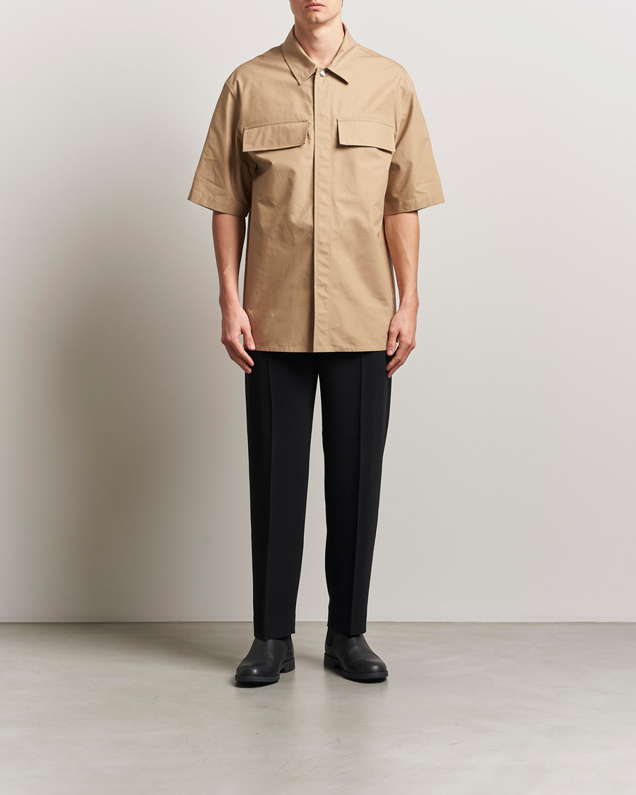 Homme | Chemises | Jil Sander | Short Sleeve Pocket Shirt Khaki