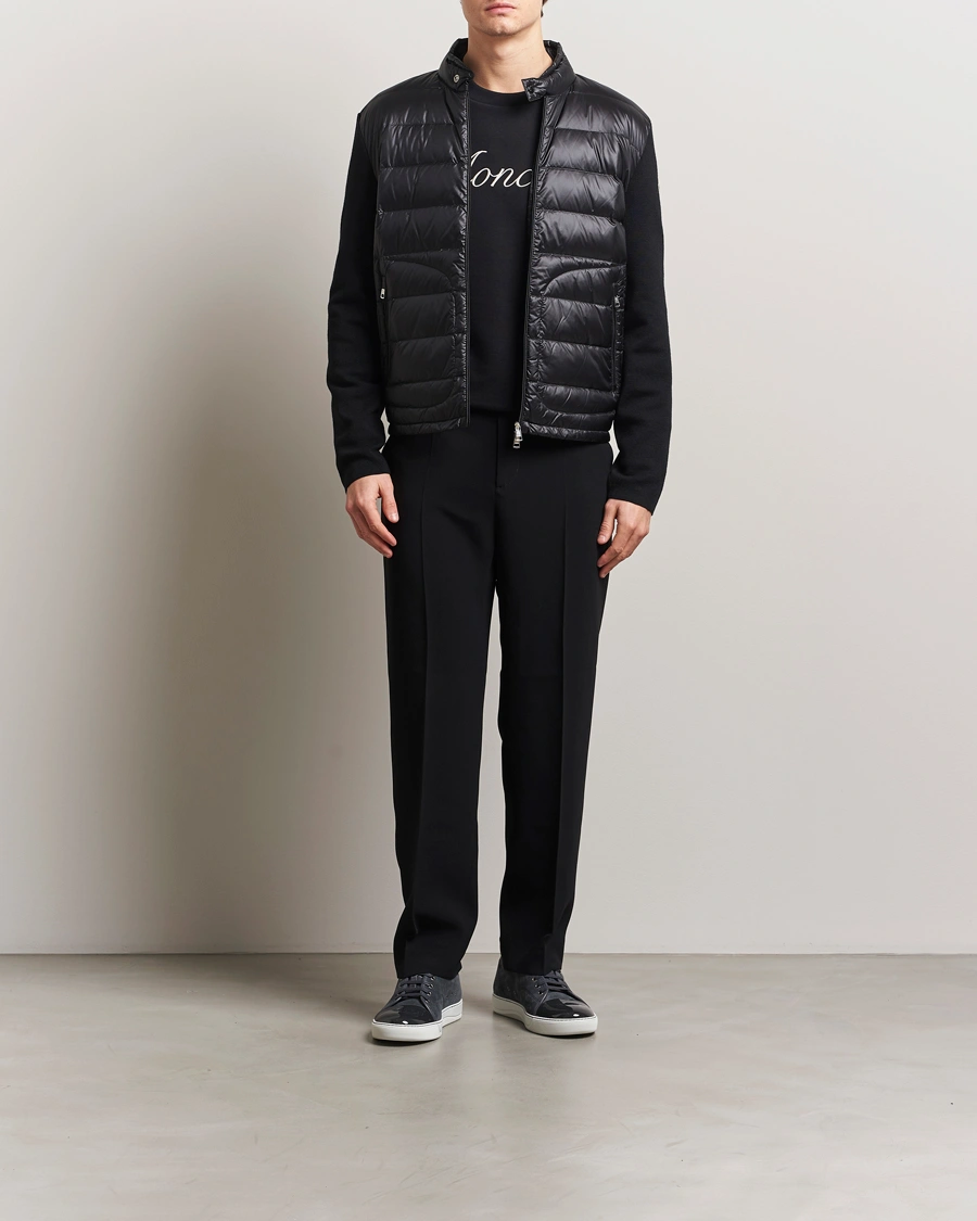 Homme | Pulls Et Tricots | Moncler | Hybrid Zip Cardigan Black