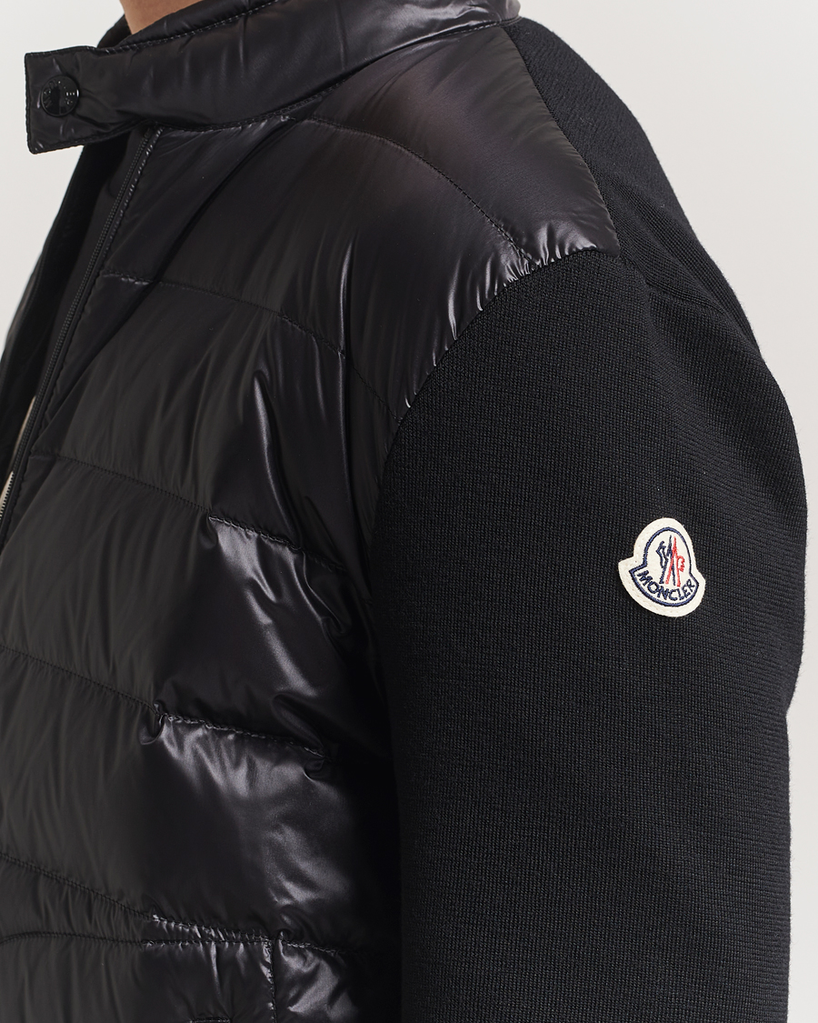 Homme | Pulls Et Tricots | Moncler | Hybrid Zip Cardigan Black