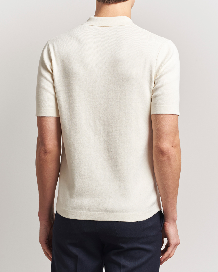 Homme | Chemises | Fred Perry | Knitted Short Sleeve Shirt Ecru