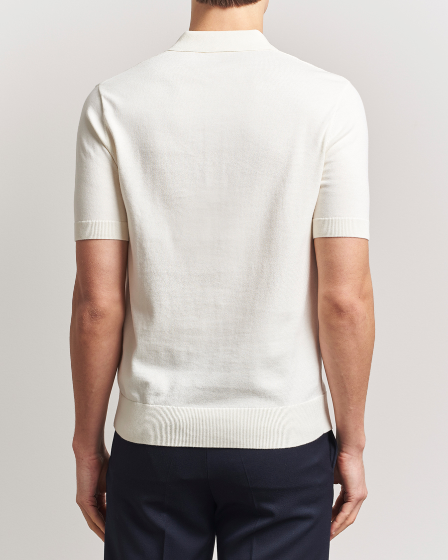 Homme | Polos | Fred Perry | Paneled Knitted Polo Light Ecru
