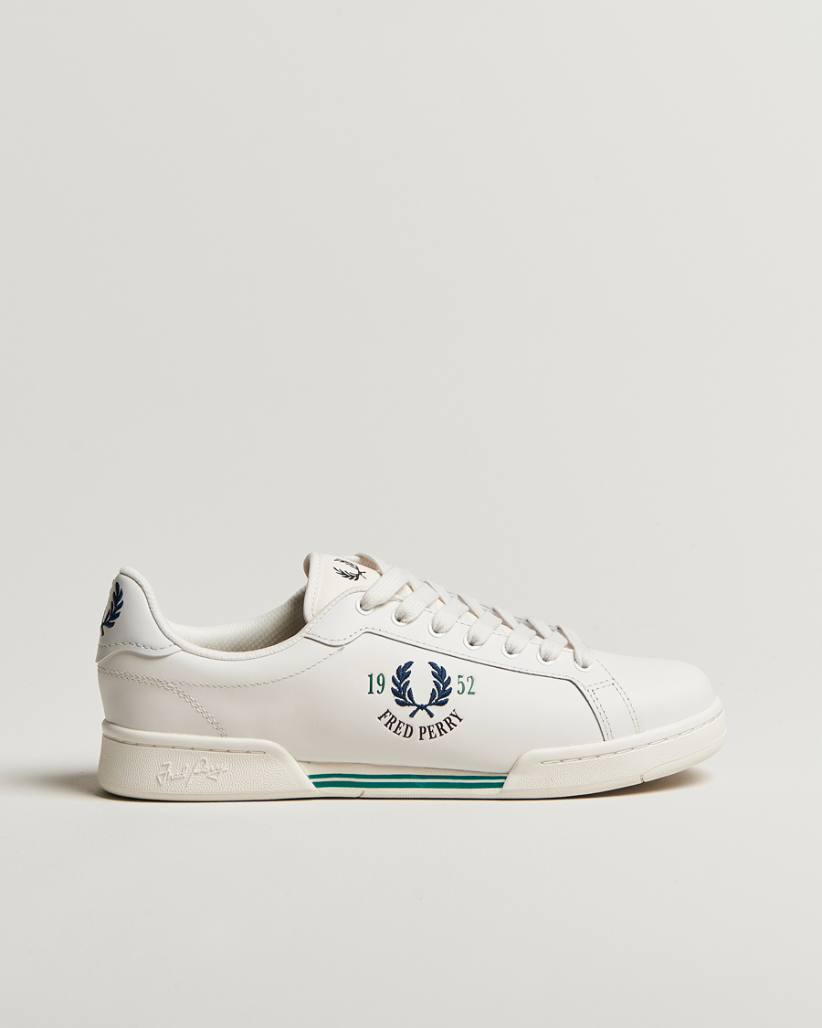 Homme | Fred Perry 1952 Leather Sneaker Snow White | Fred Perry | 1952 Leather Sneaker Snow White