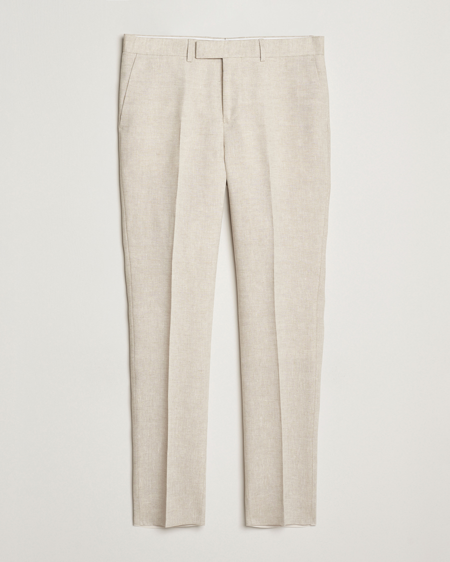Homme | Pantalons | J.Lindeberg | Grant Super Linen Pants Moonbeam