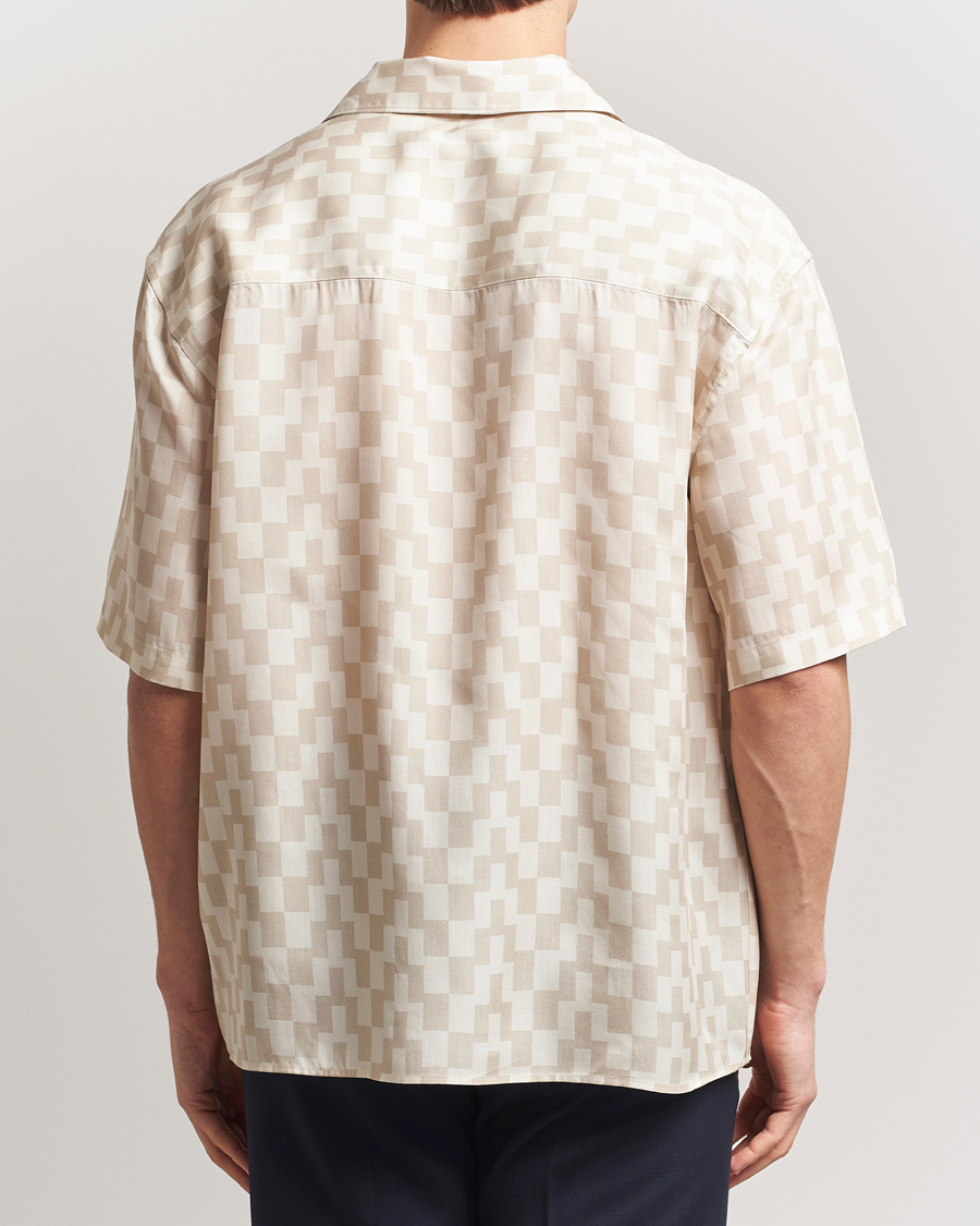 Homme | Chemises | J.Lindeberg | Ellis Stack Bridge Print Shirt Moonbeam