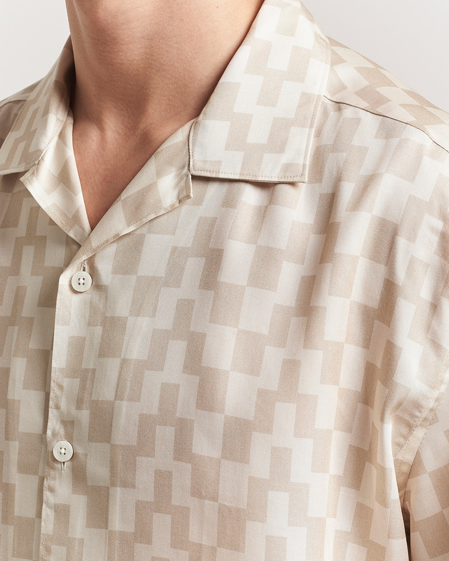 Homme | Chemises | J.Lindeberg | Ellis Stack Bridge Print Shirt Moonbeam