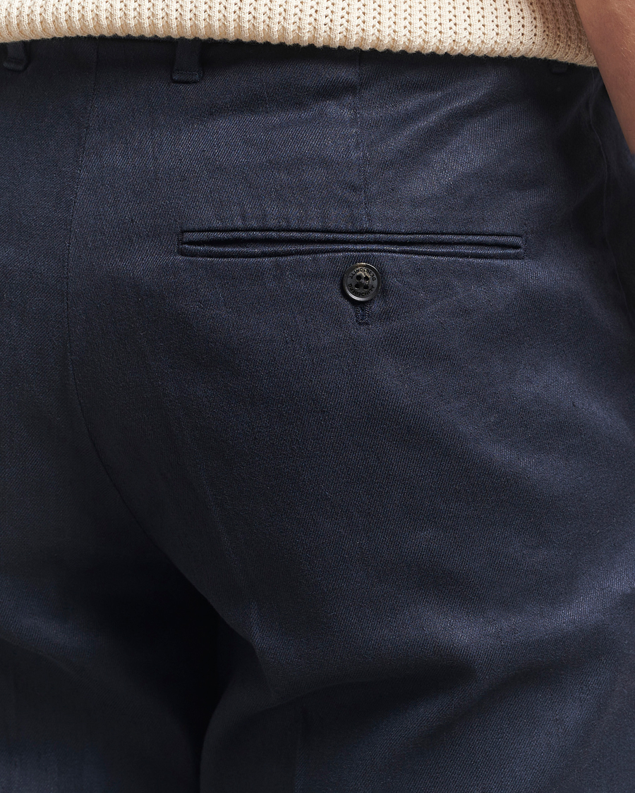 Homme | Pantalons | J.Lindeberg | Lois Linen Stretch Pants Navy