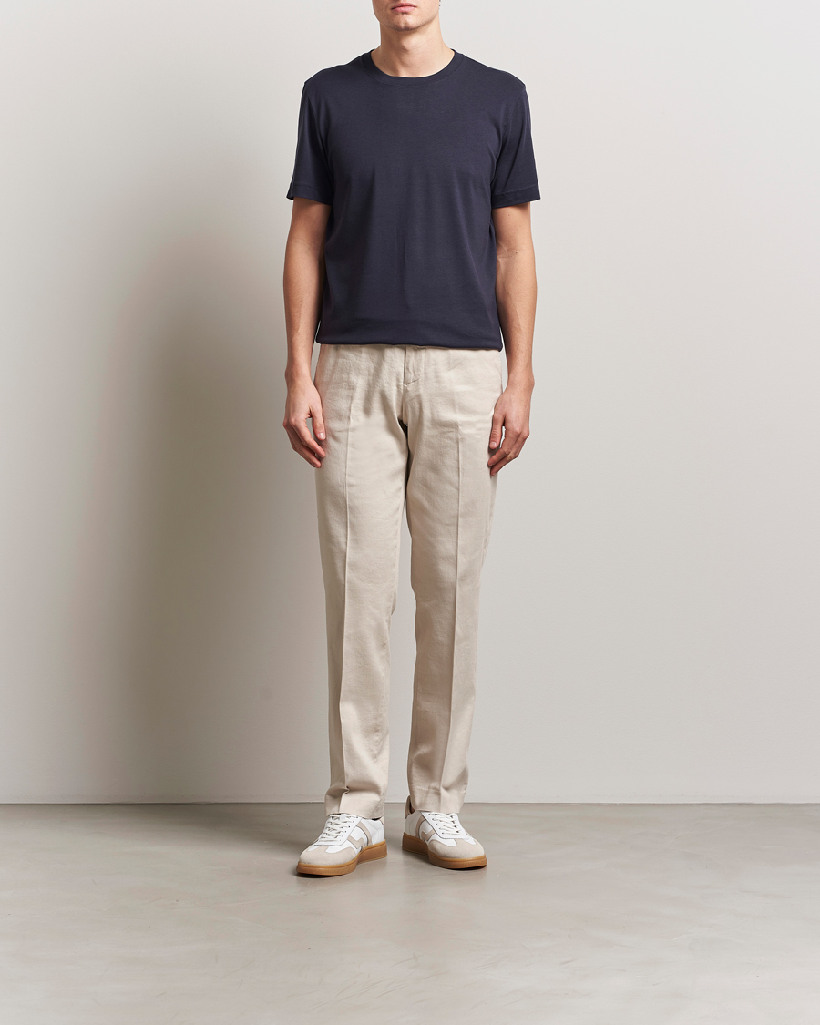 Homme | Pantalons | J.Lindeberg | Lois Linen Stretch Pants Moonbeam