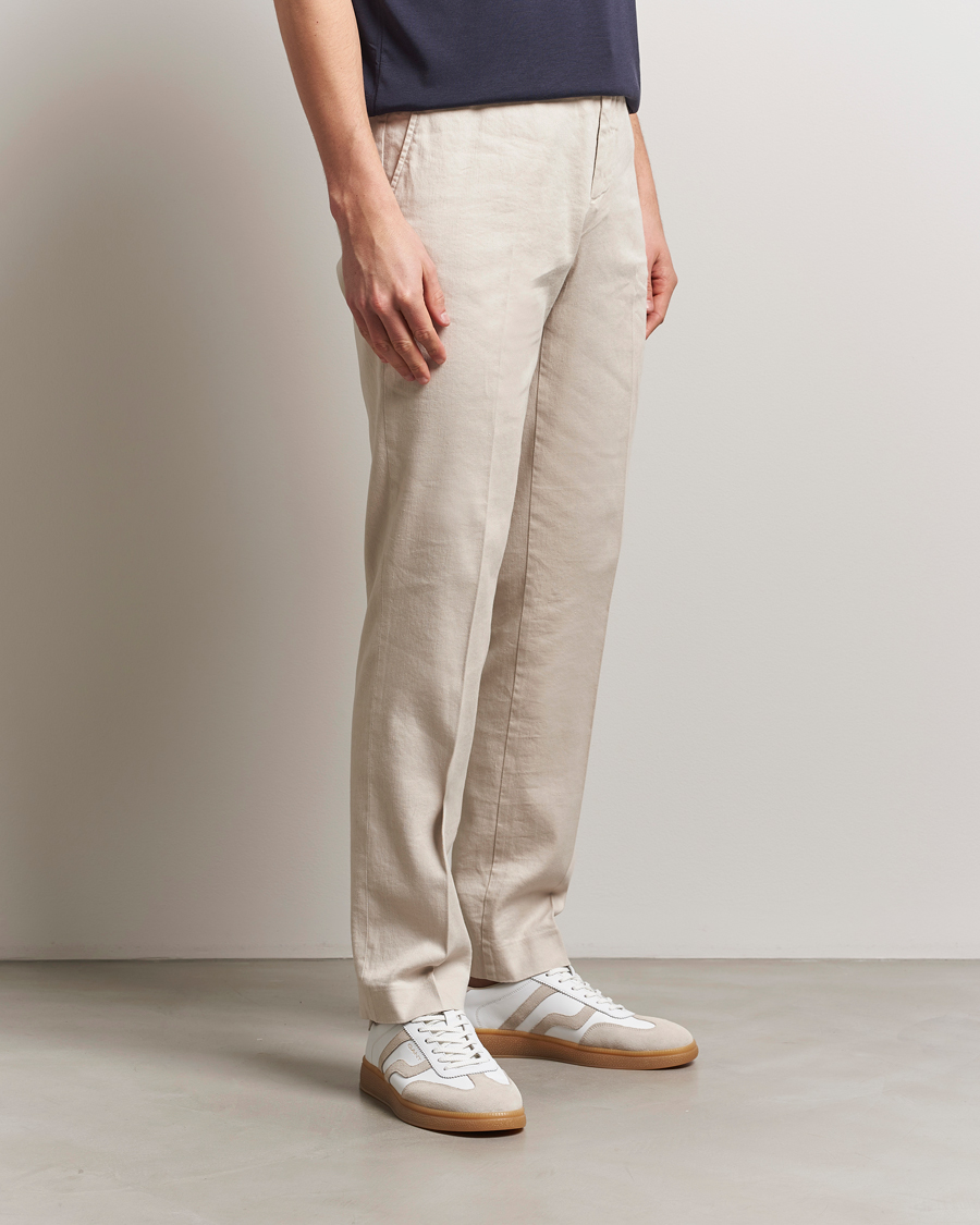Homme | Pantalons | J.Lindeberg | Lois Linen Stretch Pants Moonbeam