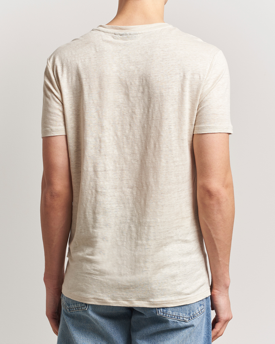 Homme | T-shirts | J.Lindeberg | Coma Linen T-Shirt Moonbeam