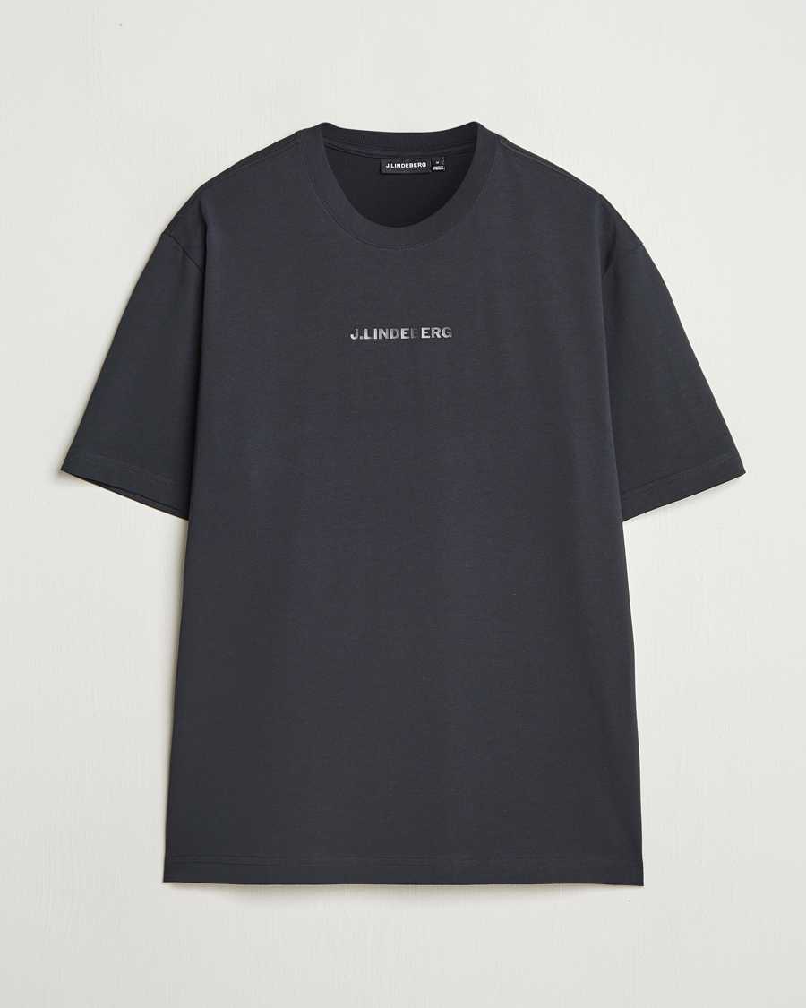 Homme | T-shirts | J.Lindeberg | Hale Heavy Logo T-Shirt Black