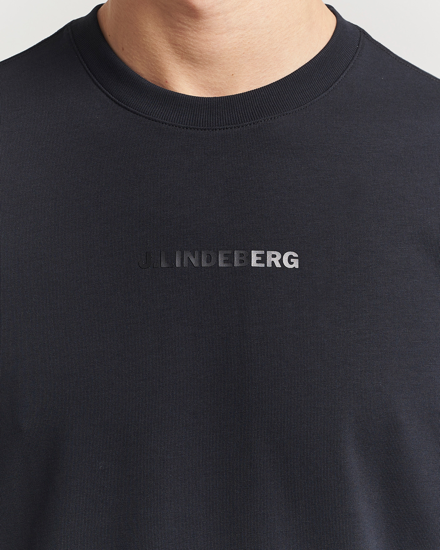 Homme | T-shirts | J.Lindeberg | Hale Heavy Logo T-Shirt Black