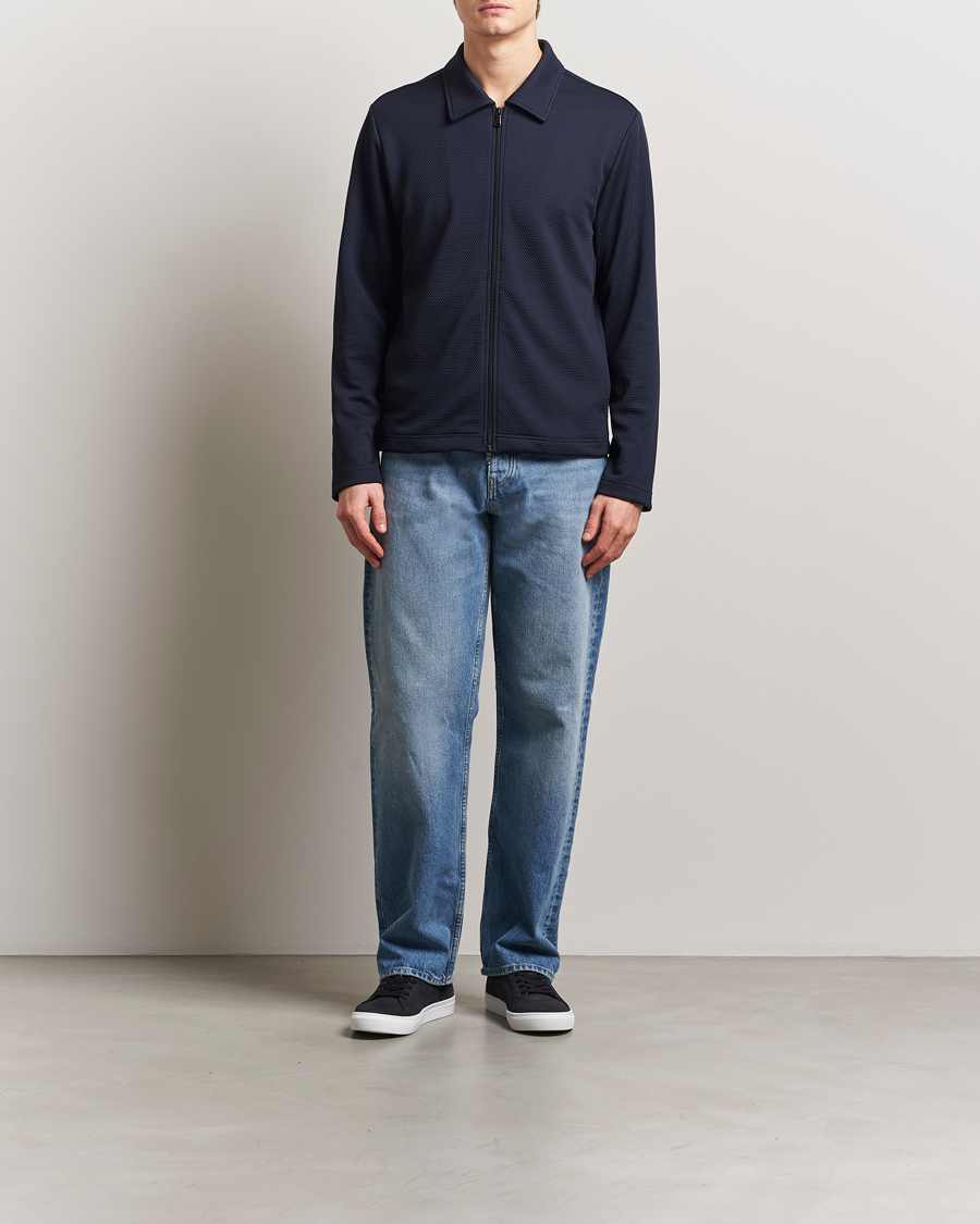 Homme | Pulls Et Tricots | J.Lindeberg | Lansa Jersey Zip Jacket Navy