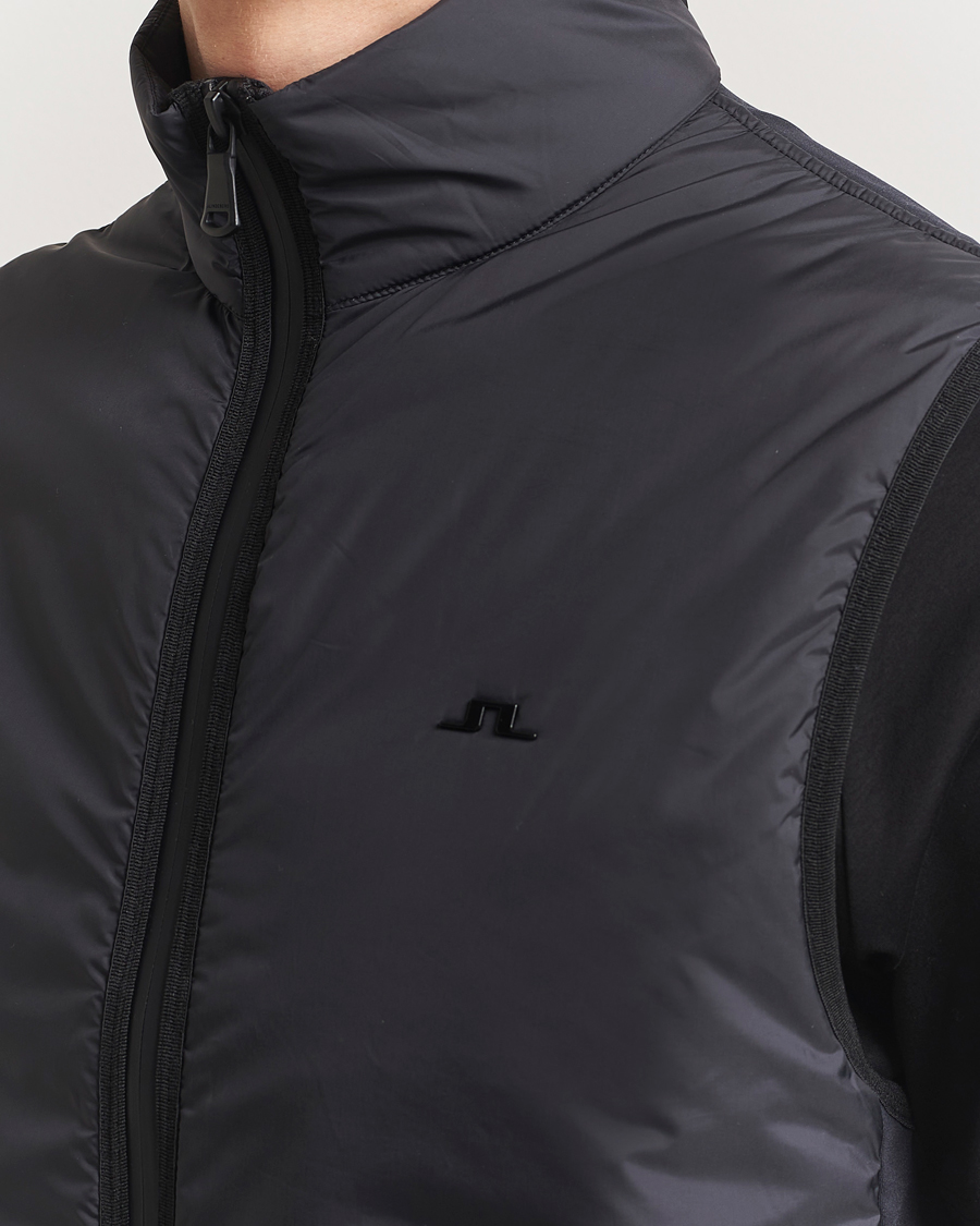 Homme | Pulls Et Tricots | J.Lindeberg | Dobber Hybrid Vest Black