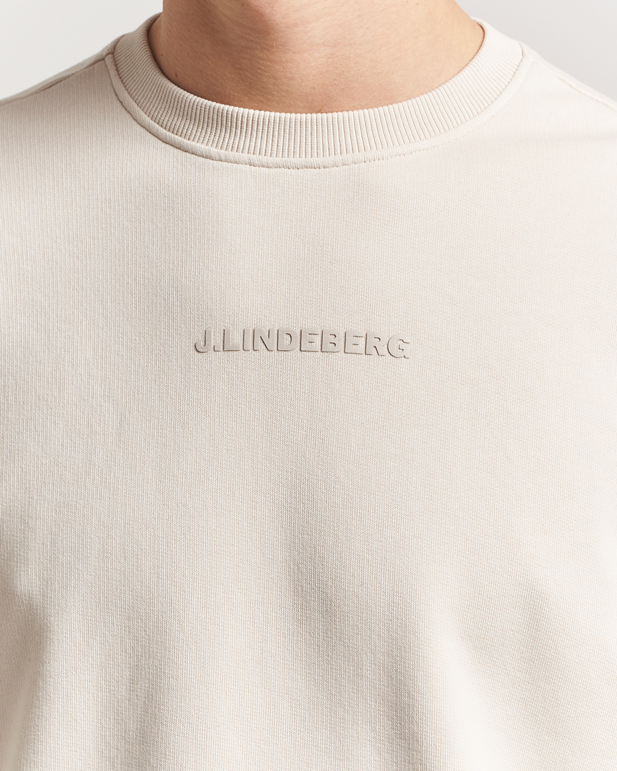 Homme | Pulls Et Tricots | J.Lindeberg | Callan Cotton Crew Neck Moonbeam