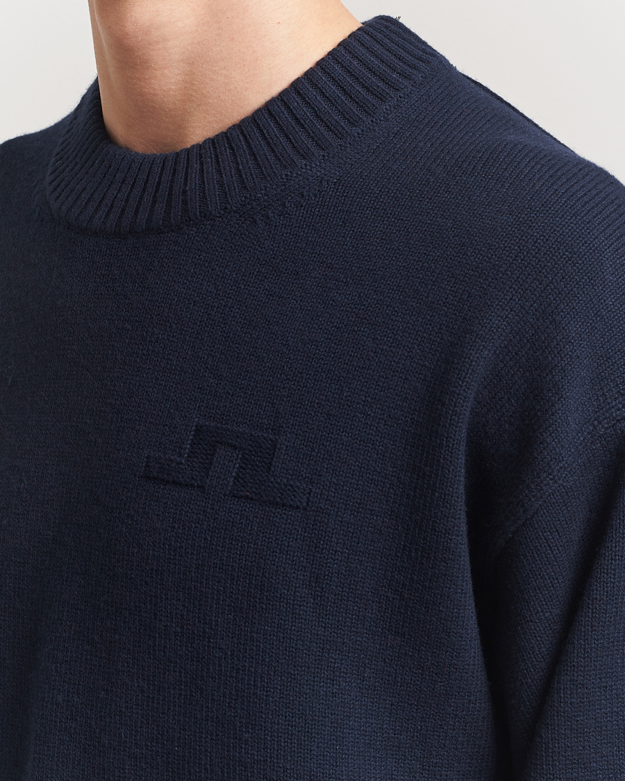 Homme | Pulls Et Tricots | J.Lindeberg | Eddy Cotton/Wool Crewneck Navy
