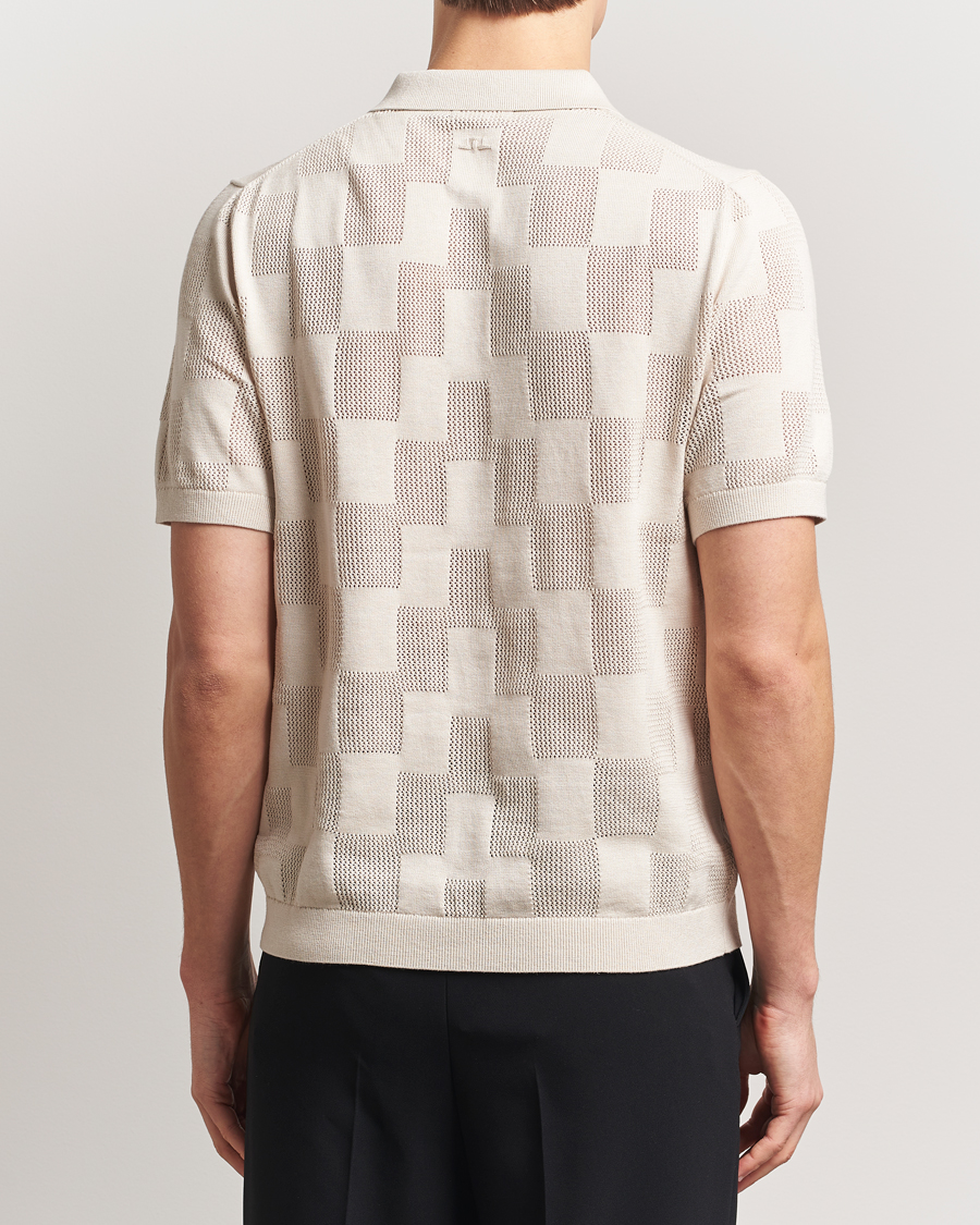 Homme | Polos | J.Lindeberg | Reymond Stacked Bridge Polo Moonbeam