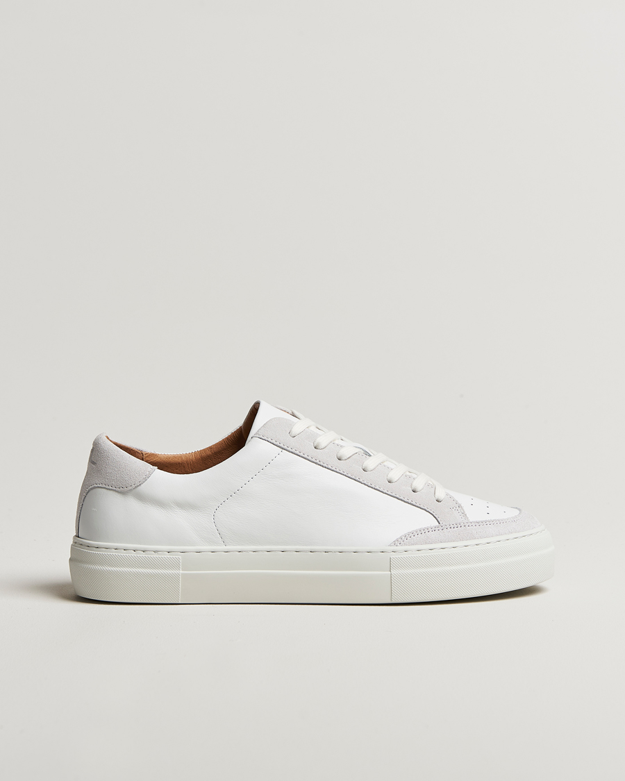 Homme | J.Lindeberg Art Signature Leather Sneaker White | J.Lindeberg | Art Signature Leather Sneaker White
