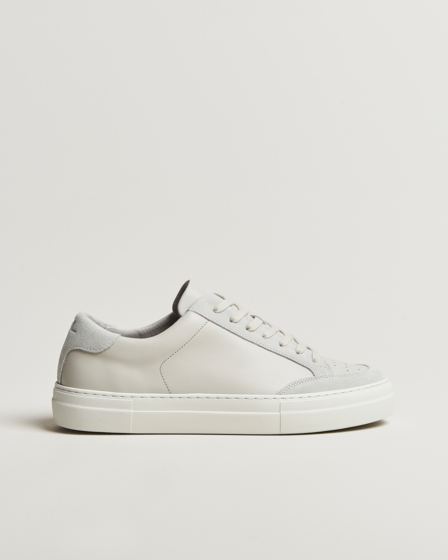Homme | J.Lindeberg Art Signature Leather Sneaker Light Grey | J.Lindeberg | Art Signature Leather Sneaker Light Grey