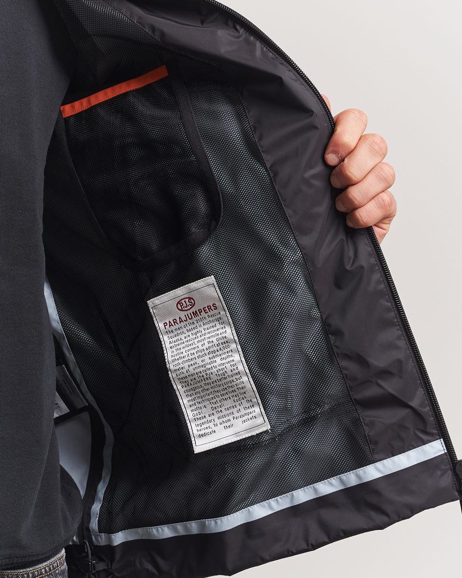 Homme | Manteaux Et Vestes | Parajumpers | Aso Rain Hooded Jacket Black