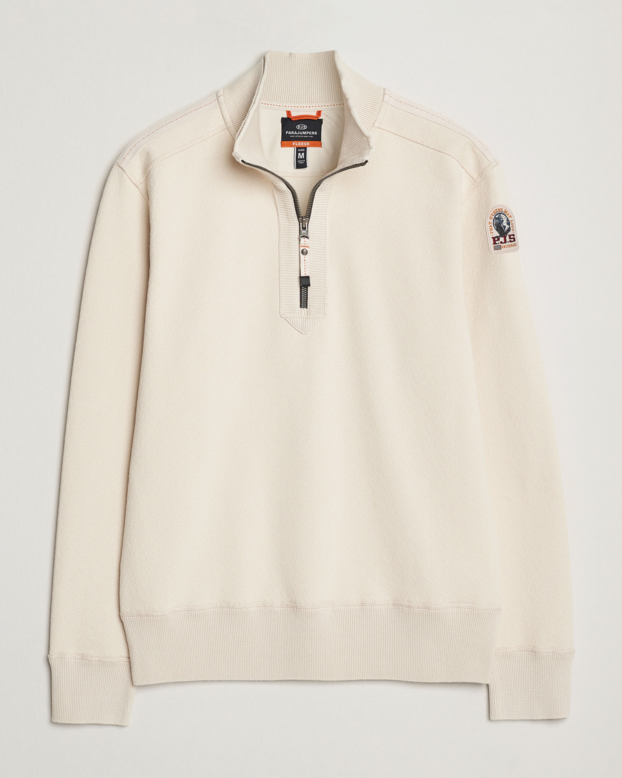 Homme | Pulls Et Tricots | Parajumpers | Lenard Groundfield Half Zip Antique White