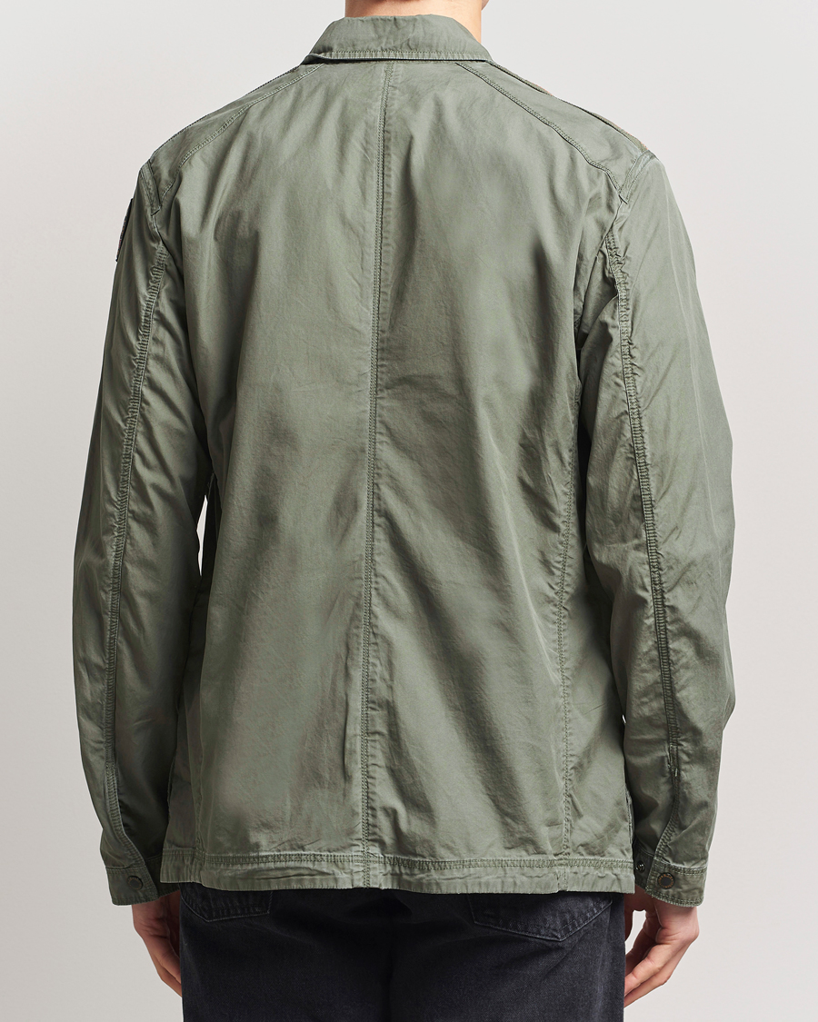Homme | Manteaux Et Vestes | Parajumpers | Oswin Havana Cloth Shirt Jacket Thyme Green