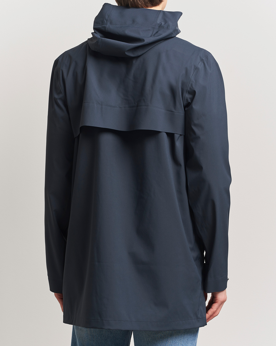 Homme | Manteaux Et Vestes | RAINS | Suva Hooded Waterproof Long Jacket Navy