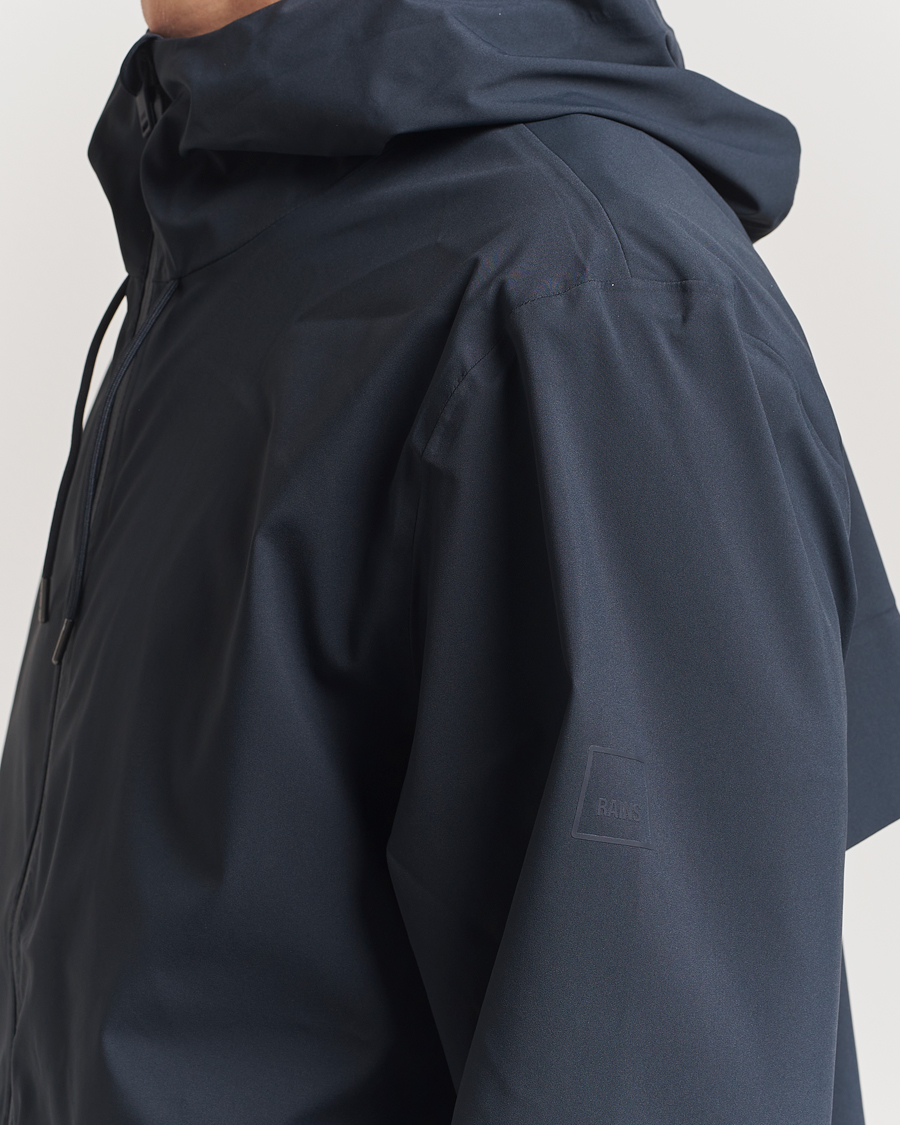 Homme | Manteaux Et Vestes | RAINS | Suva Hooded Waterproof Long Jacket Navy
