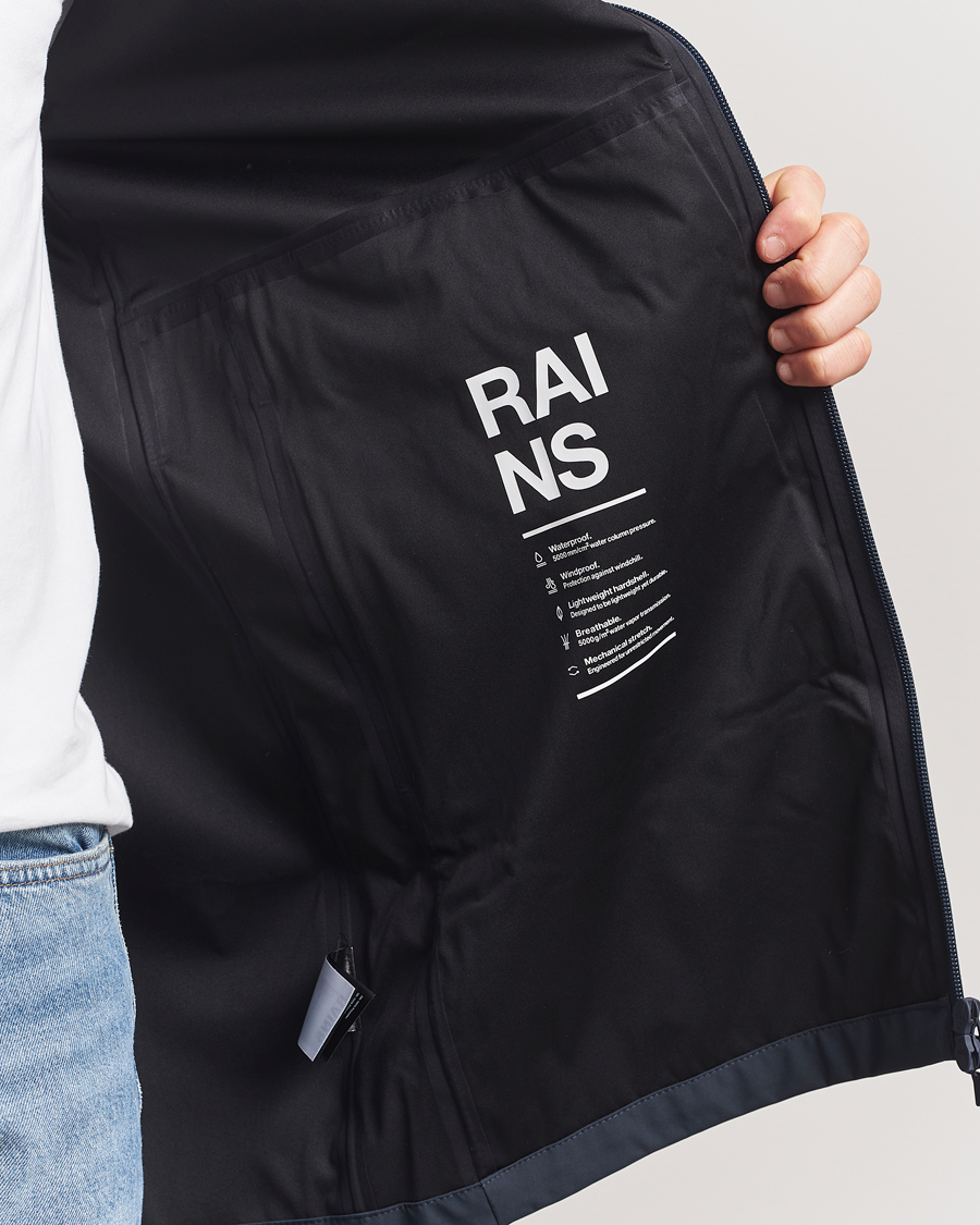 Homme | Manteaux Et Vestes | RAINS | Suva Hooded Waterproof Long Jacket Navy