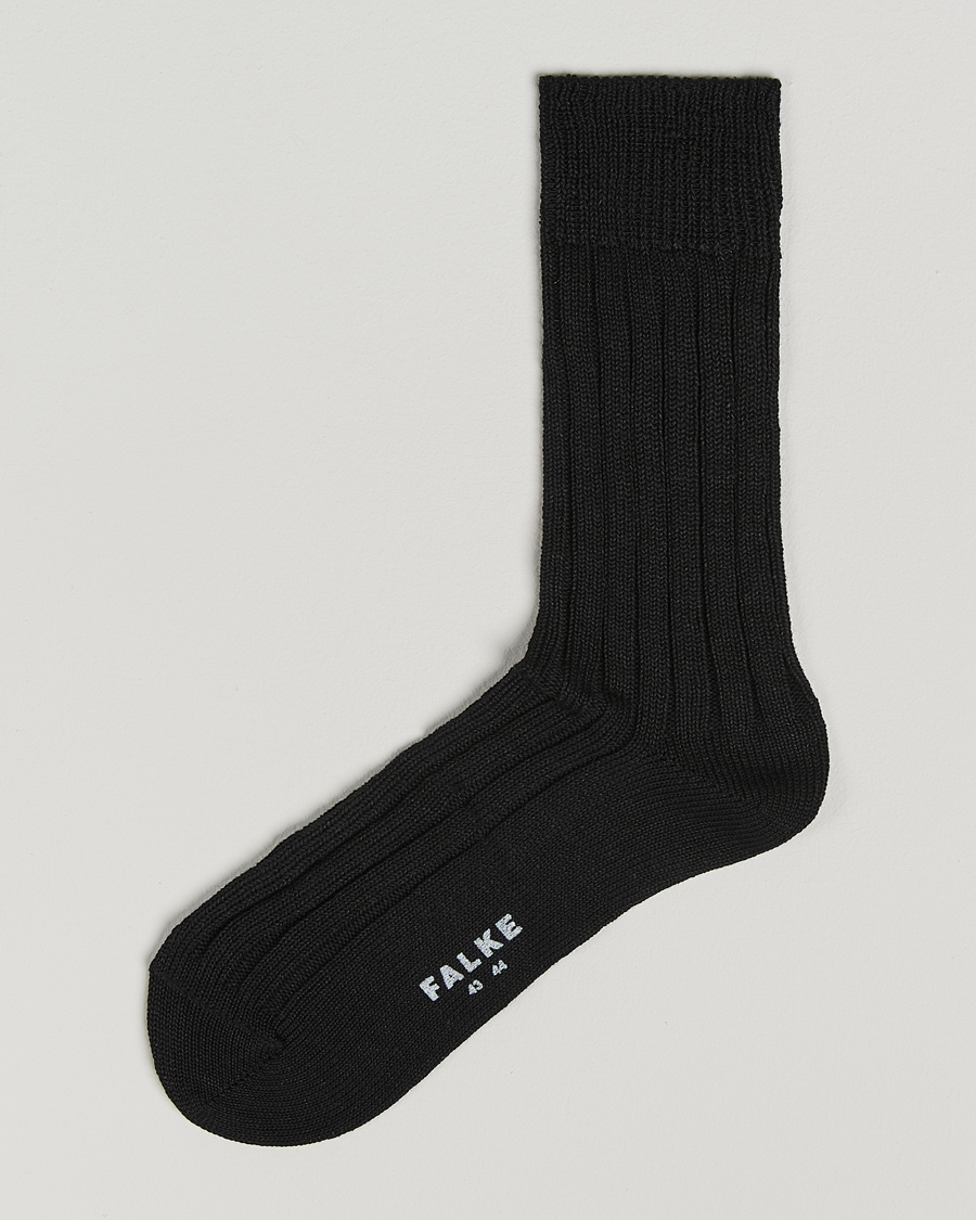 Homme | Sous-Vêtements Et Chaussettes | Falke | Bay Linen/Cotton Rib Sock Black