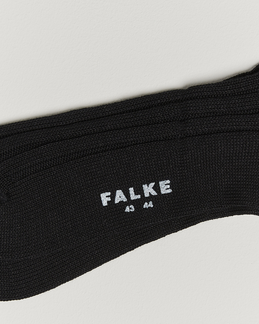 Homme | Sous-Vêtements Et Chaussettes | Falke | Bay Linen/Cotton Rib Sock Black
