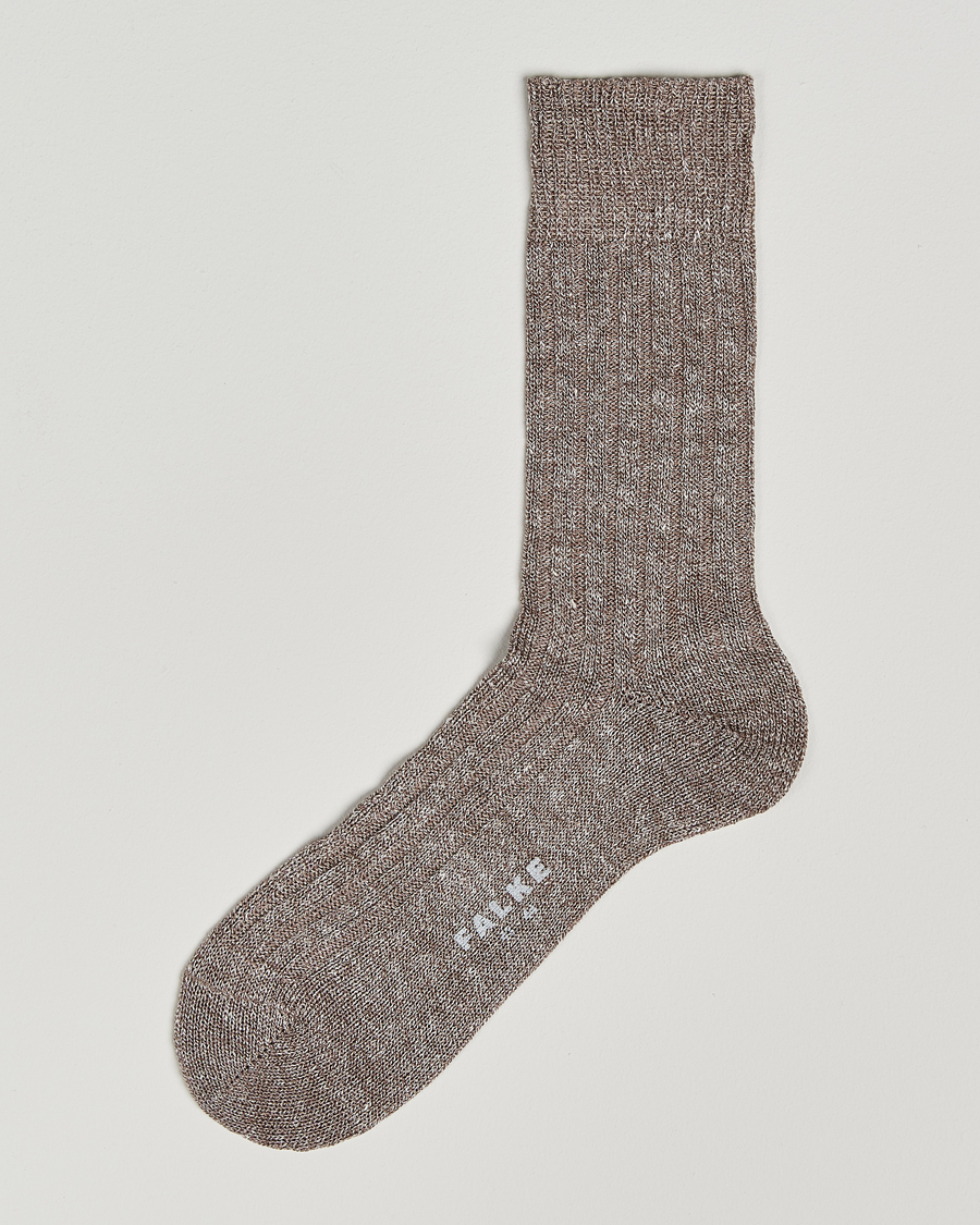 Homme | Sous-Vêtements Et Chaussettes | Falke | Bay Linen/Cotton Rib Sock Milkshake
