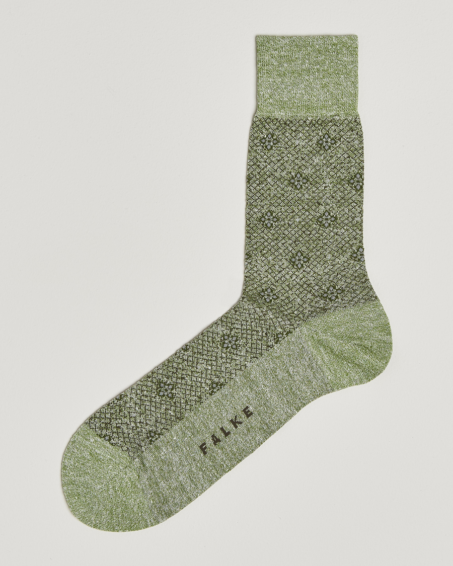 Homme | Sous-Vêtements Et Chaussettes | Falke | Mosaic Linen/Cotton Sock Kristall
