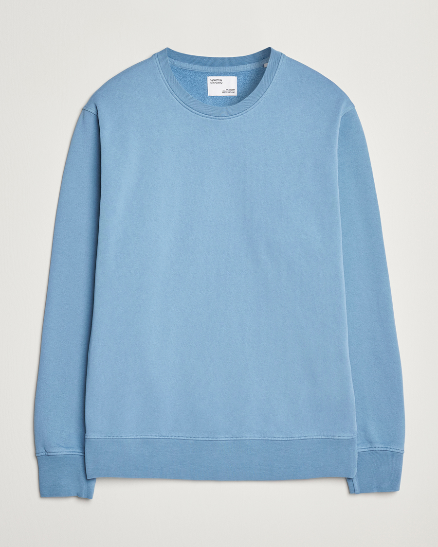 Homme | Pulls Et Tricots | Colorful Standard | Classic Organic Crew Neck Sweat Seaside Blue