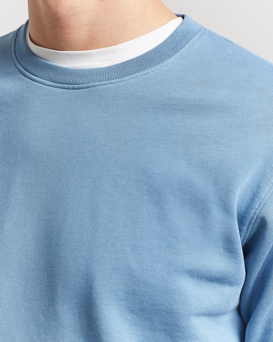 Homme | Pulls Et Tricots | Colorful Standard | Classic Organic Crew Neck Sweat Seaside Blue