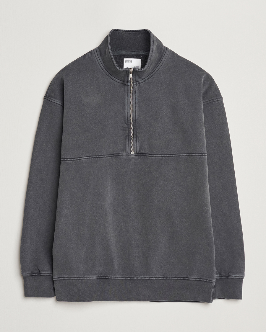 Homme | Pulls Et Tricots | Colorful Standard | Classic Organic Half-Zip Faded Black