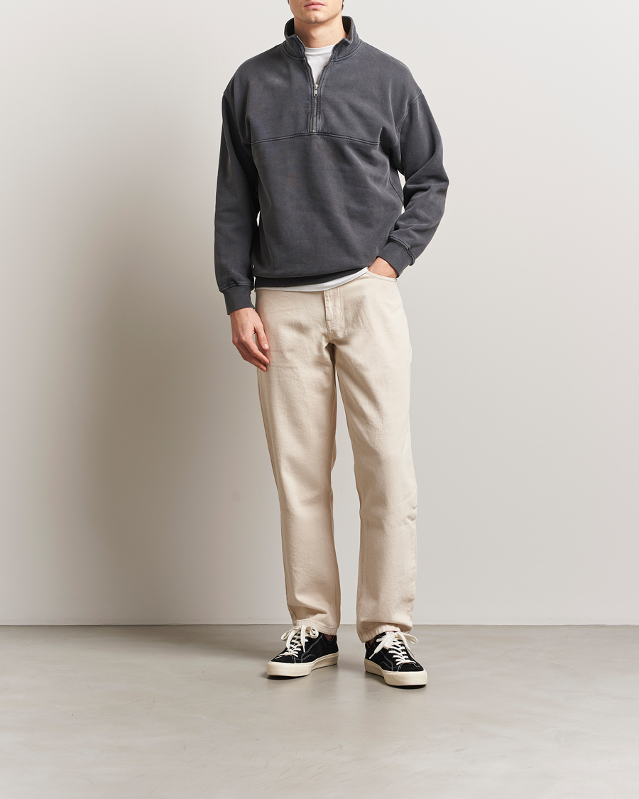 Homme | Pulls Et Tricots | Colorful Standard | Classic Organic Half-Zip Faded Black