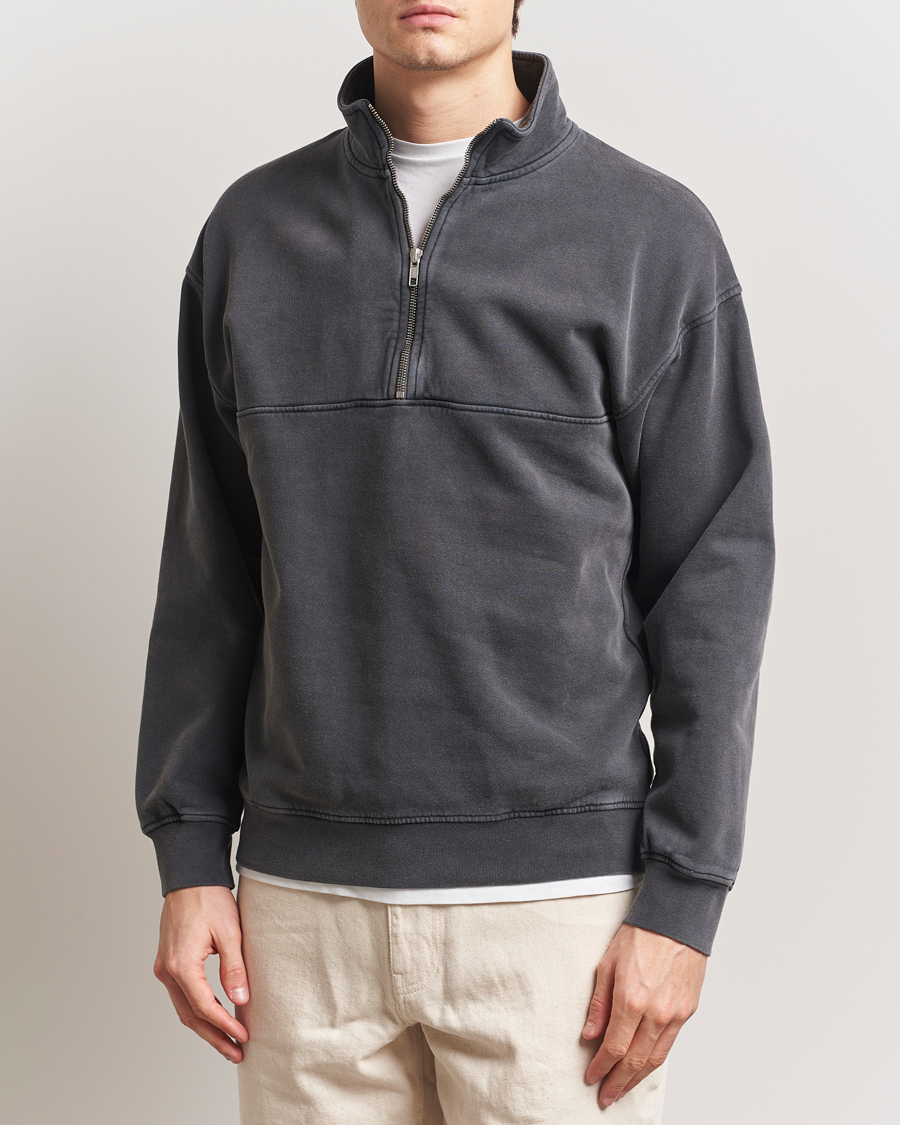 Homme | Pulls Et Tricots | Colorful Standard | Classic Organic Half-Zip Faded Black