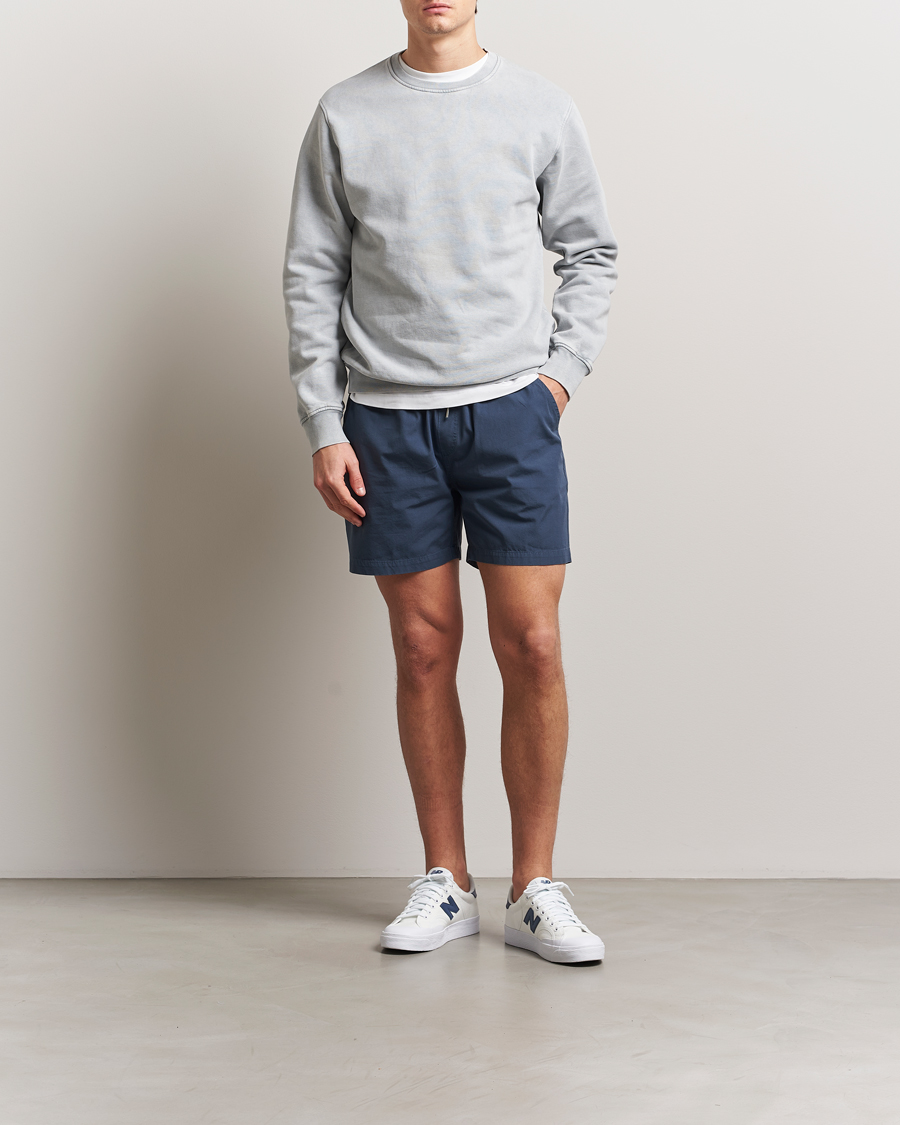 Homme | Shorts | Colorful Standard | Classic Organic Twill Drawstring Shorts Petrol Blue