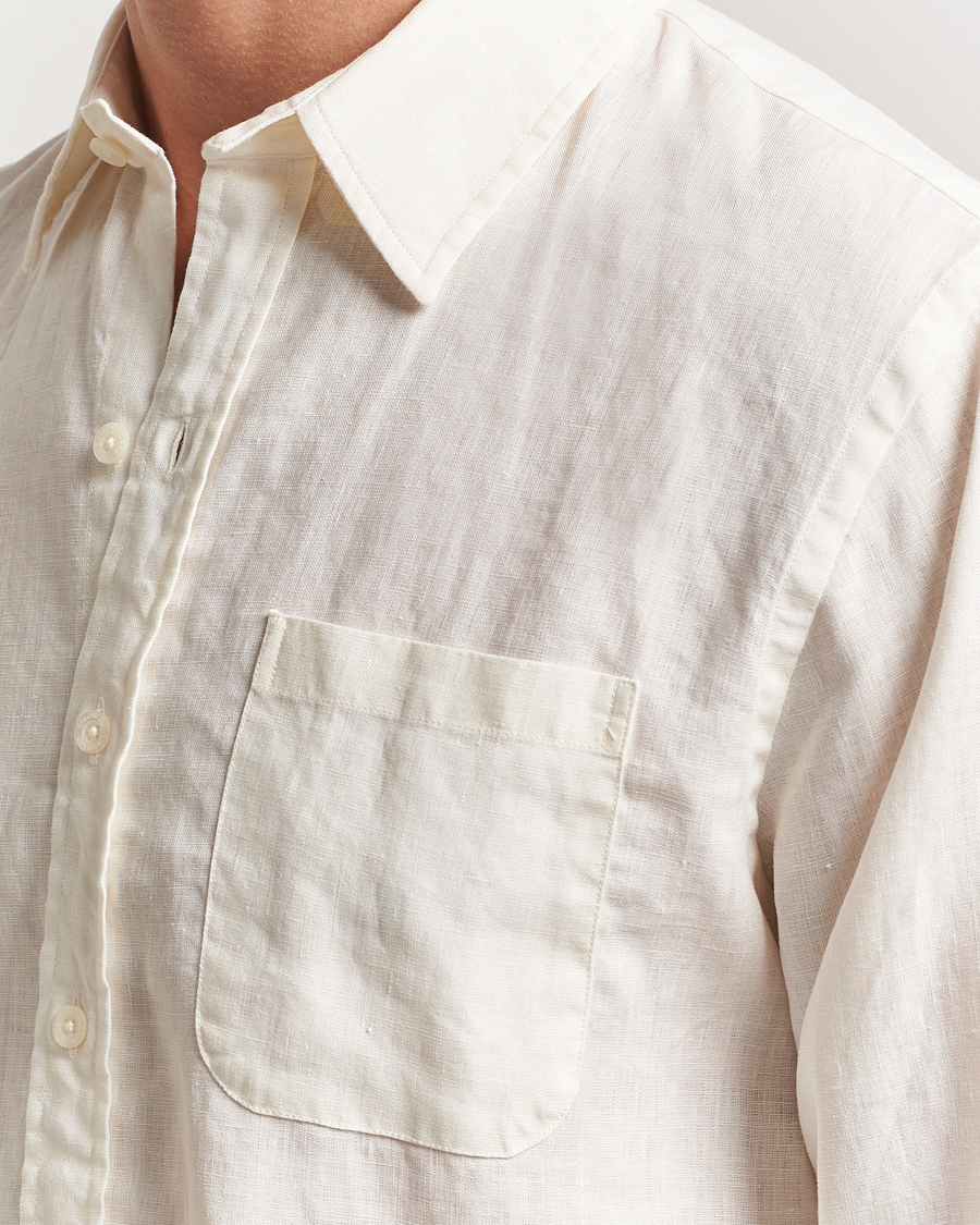 Homme | Chemises | Colorful Standard | Garment Dyed Linen Shirt Ivory White