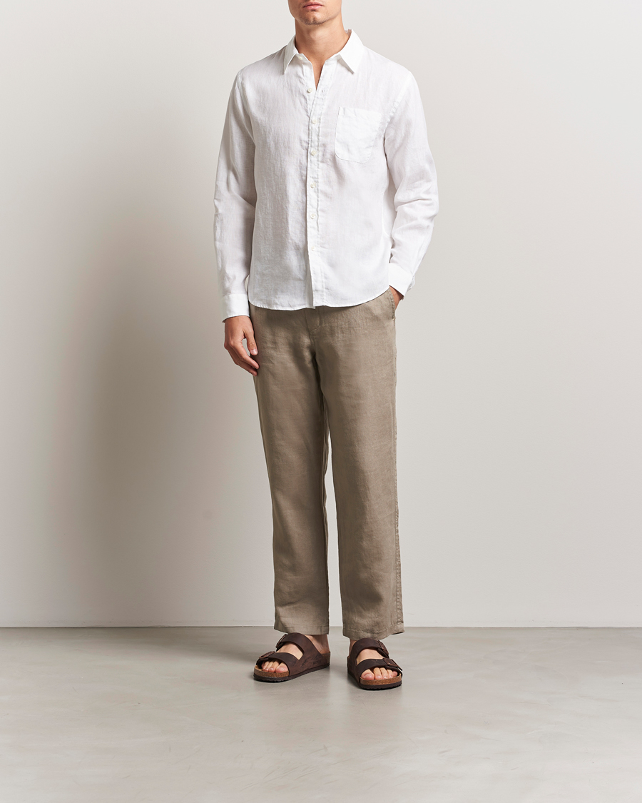 Homme | Chemises | Colorful Standard | Garment Dyed Linen Shirt Optical White