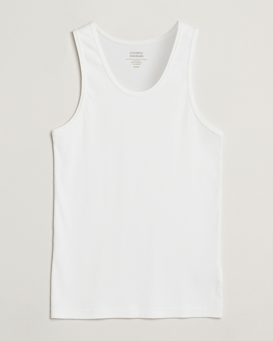 Homme | T-shirts | Colorful Standard | Organic Rib Tank Top Optical White