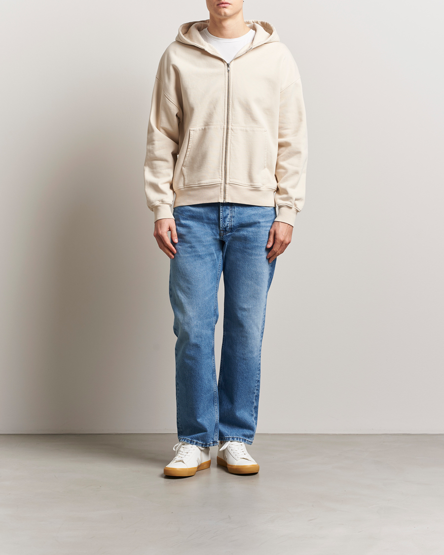 Homme | Pulls Et Tricots | Colorful Standard | Organic Full Zip Hoodie Ivory White
