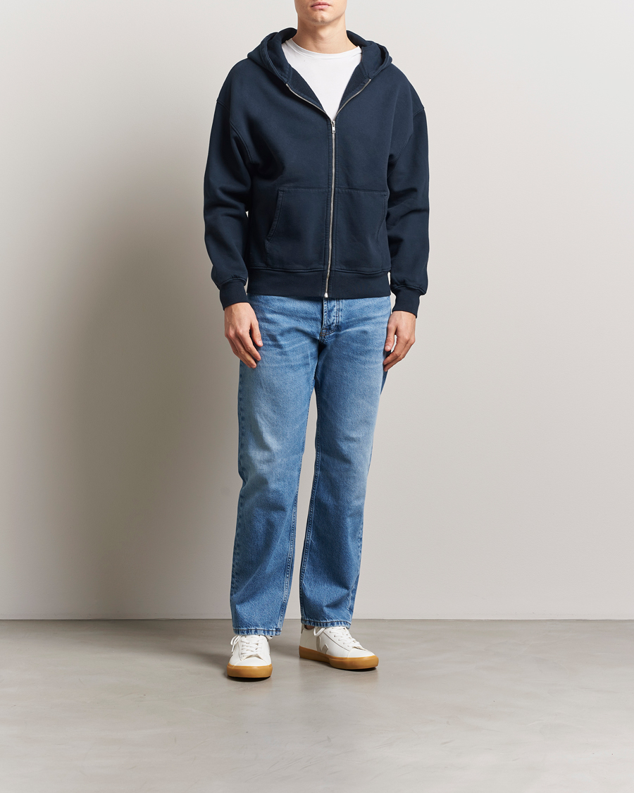 Homme | Pulls Et Tricots | Colorful Standard | Classic Organic Full Zip Hoodie Navy Blue