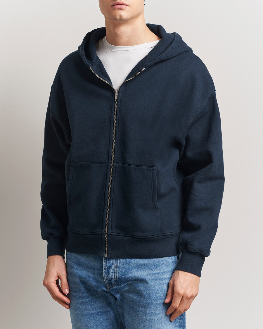 Homme | Pulls Et Tricots | Colorful Standard | Classic Organic Full Zip Hoodie Navy Blue
